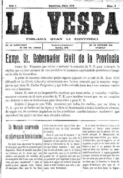 La Vespa, 1/5/1918 [Issue]