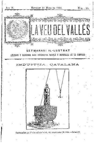 La Veu del Vallès, 21/3/1897 [Ejemplar]
