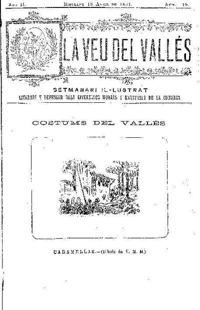 La Veu del Vallès, 18/4/1897 [Issue]