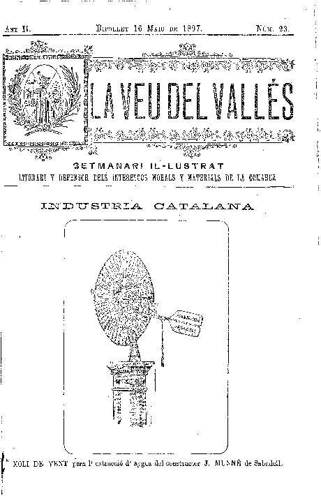 La Veu del Vallès, 16/5/1897 [Issue]