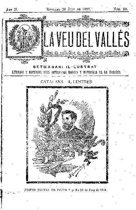 La Veu del Vallès, 20/6/1897 [Issue]