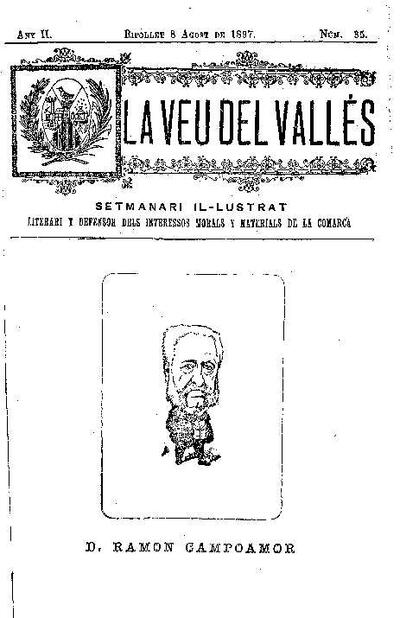 La Veu del Vallès, 8/8/1897 [Issue]