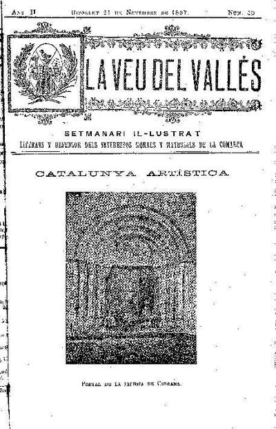 La Veu del Vallès, 21/11/1897 [Issue]