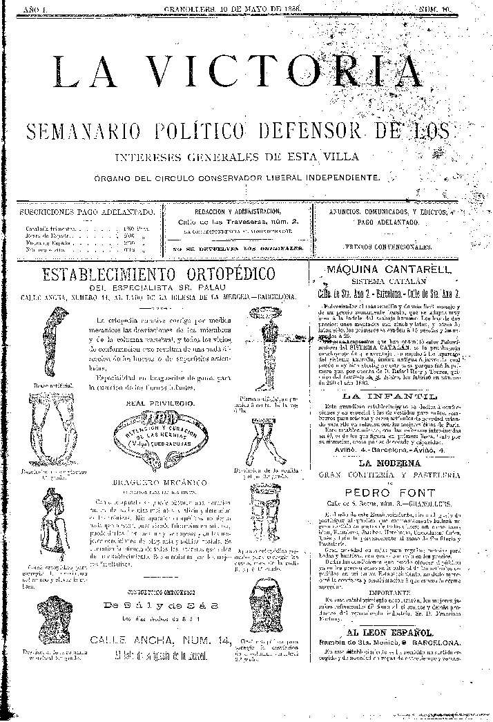 La Victoria, 10/5/1888 [Issue]