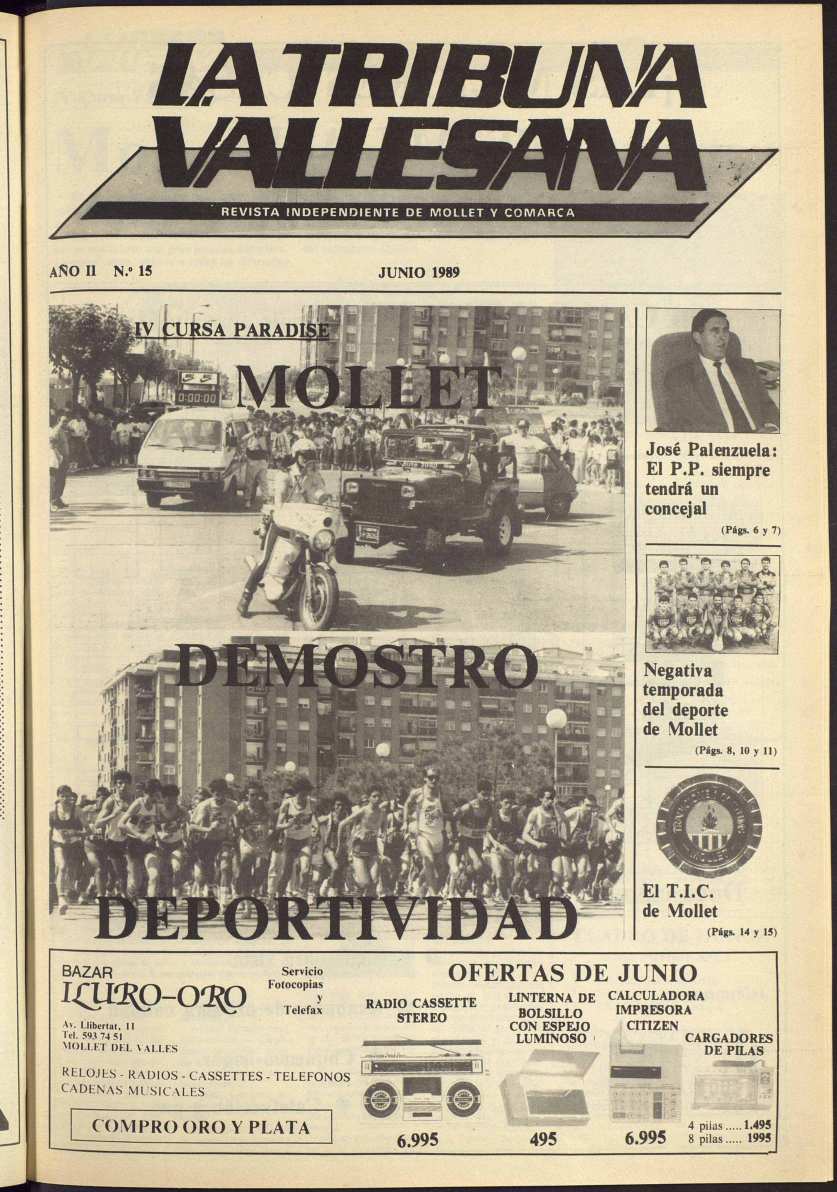 La tribuna vallesana, 1/6/1989 [Issue]