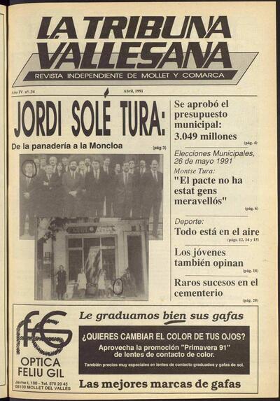 La tribuna vallesana, 1/4/1991 [Issue]