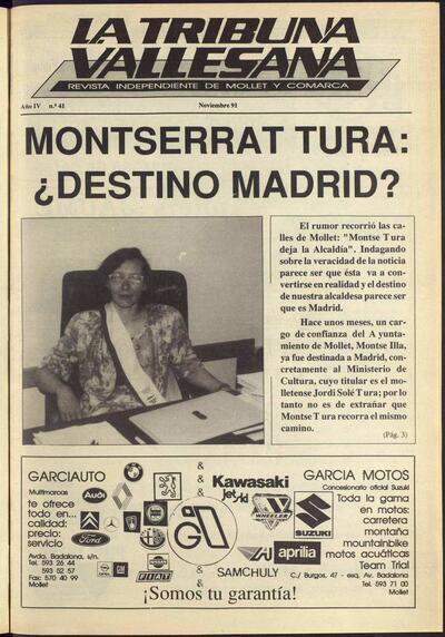 La tribuna vallesana, 1/11/1991 [Issue]