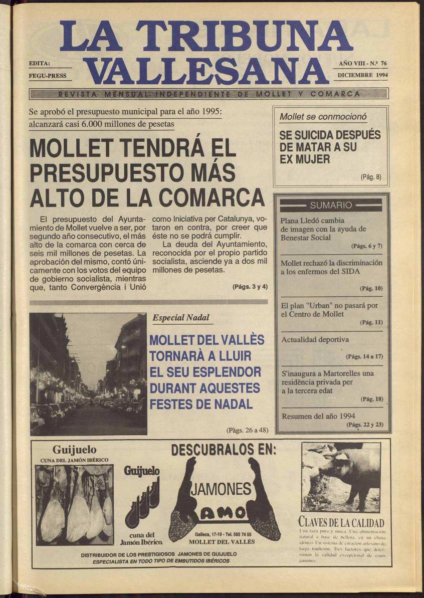 La tribuna vallesana, 1/12/1994 [Exemplar]
