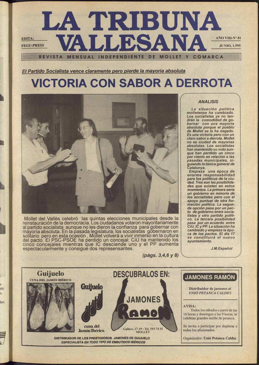 La tribuna vallesana, 1/6/1995 [Exemplar]