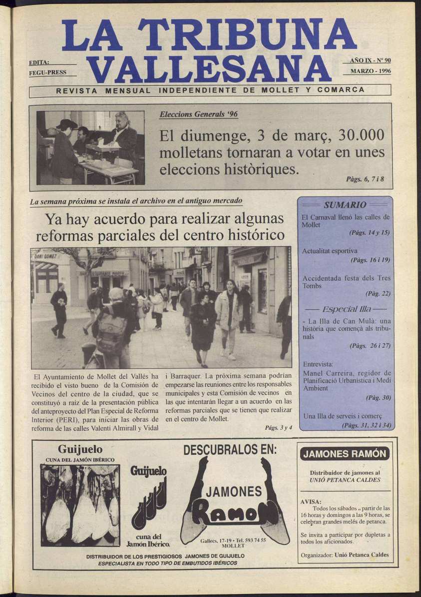 La tribuna vallesana, 1/3/1996 [Exemplar]