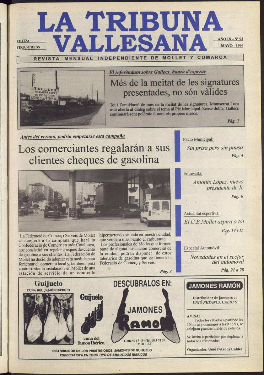 La tribuna vallesana, 1/5/1996 [Exemplar]
