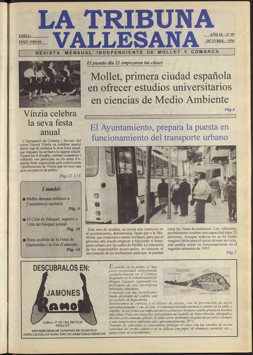 La tribuna vallesana, 1/10/1996 [Exemplar]