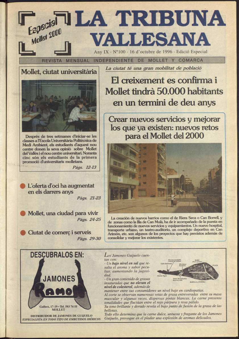 La tribuna vallesana, 16/10/1996 [Exemplar]