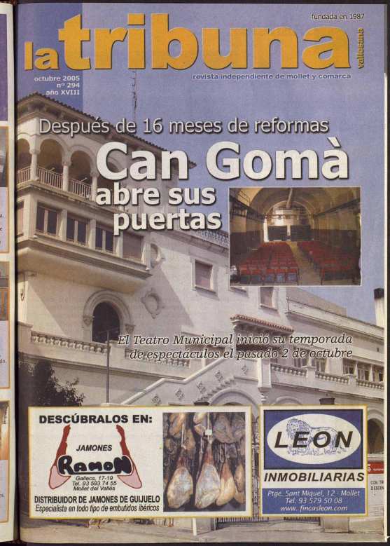 La tribuna vallesana, 1/10/2005 [Issue]