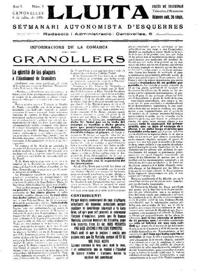 Lluita, 6/7/1930 [Issue]