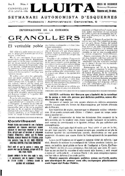 Lluita, 13/7/1930 [Issue]