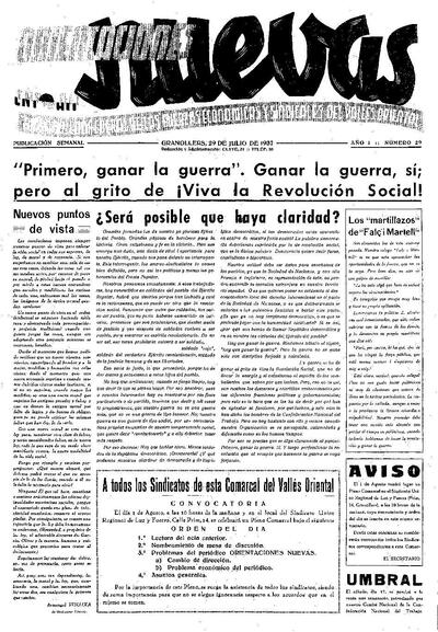 Orientaciones Nuevas, 29/7/1937 [Issue]