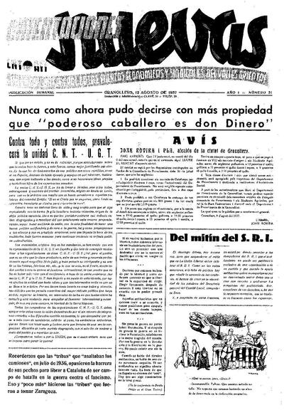 Orientaciones Nuevas, 12/8/1937 [Issue]