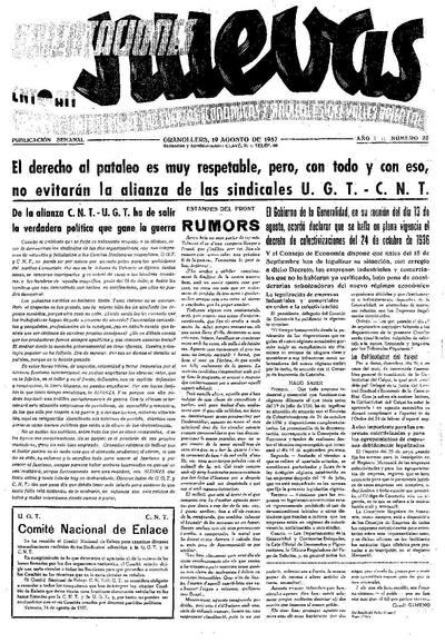 Orientaciones Nuevas, 19/8/1937 [Ejemplar]