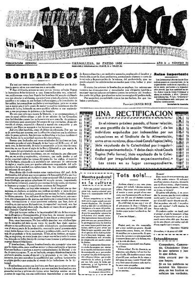 Orientaciones Nuevas, 20/1/1938 [Issue]