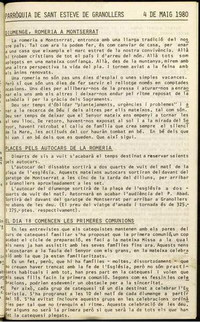 Parròquia de Sant Esteve, 4/5/1980 [Issue]