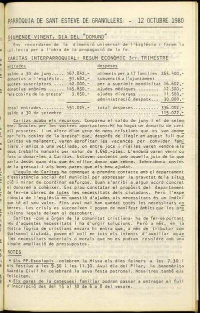 Parròquia de Sant Esteve, 12/10/1980 [Issue]
