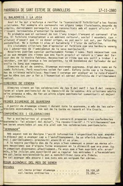 Parròquia de Sant Esteve, 17/11/1980 [Issue]