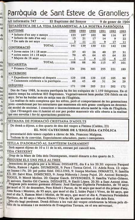 Parròquia de Sant Esteve, 9/1/1994 [Exemplar]