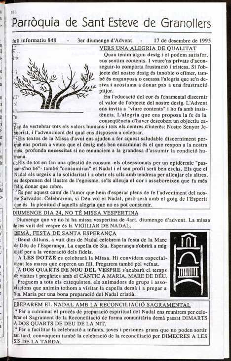 Parròquia de Sant Esteve, 17/12/1995 [Exemplar]