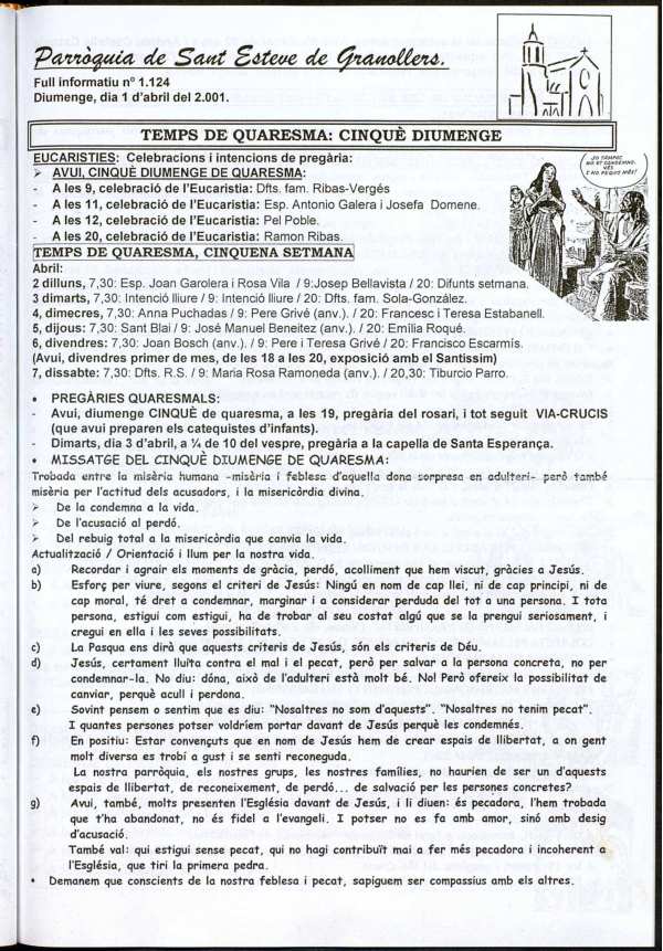 Parròquia de Sant Esteve, 1/4/2001 [Issue]