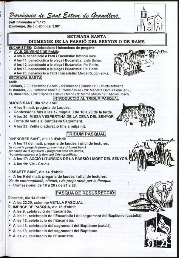 Parròquia de Sant Esteve, 8/4/2001 [Issue]
