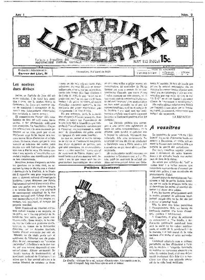 Patria i Llibertat, 5/4/1923 [Issue]