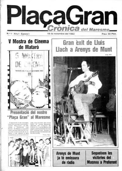 Plaça Gran (Edició Maresme), 18/11/1983 [Issue]