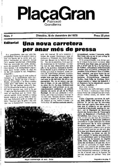 Plaça Gran, 16/12/1978 [Issue]