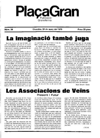 Plaça Gran, 24/3/1979 [Issue]