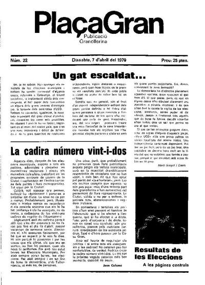 Plaça Gran, 7/4/1979 [Issue]
