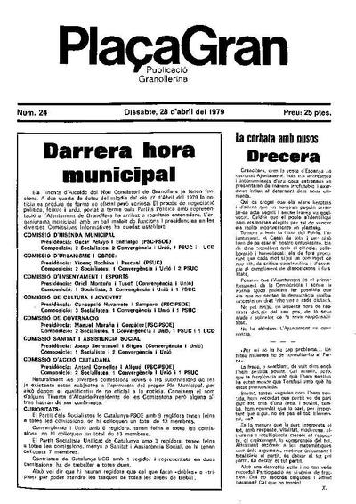 Plaça Gran, 28/4/1979 [Issue]