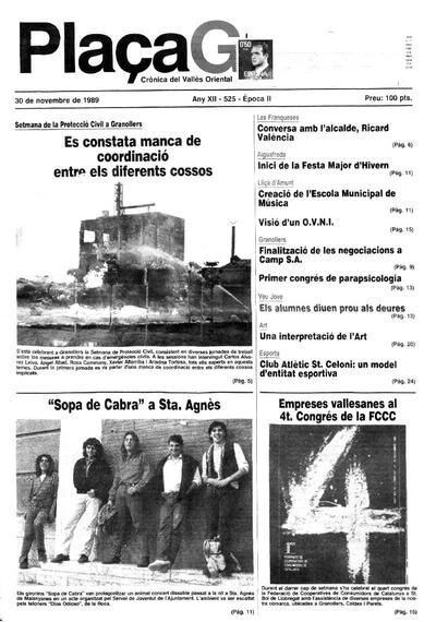 Plaça Gran, 30/11/1989 [Issue]