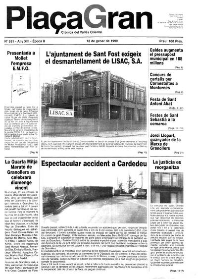 Plaça Gran, 18/1/1990 [Issue]