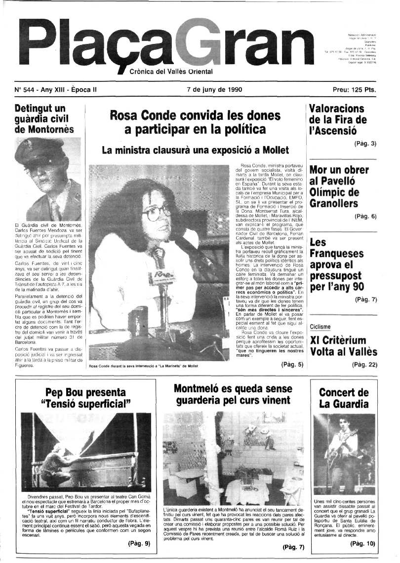 Plaça Gran, 7/6/1990 [Issue]