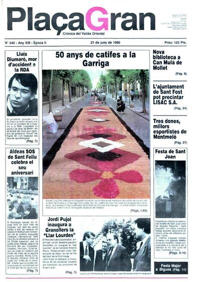 Plaça Gran, 21/6/1990 [Issue]