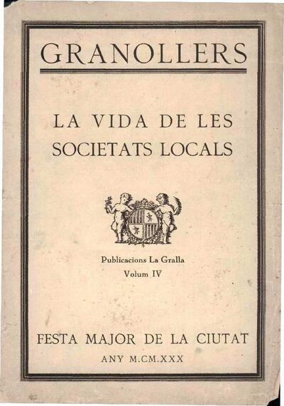 Publicacions La Gralla, 1/1/1930 [Issue]