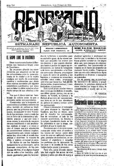 Renovació, 2/2/1918 [Issue]