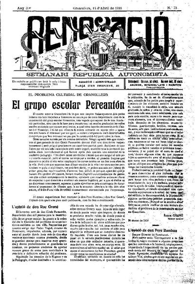 Renovació, 14/4/1918 [Issue]