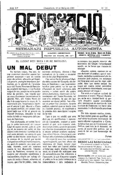 Renovació, 19/5/1918 [Issue]