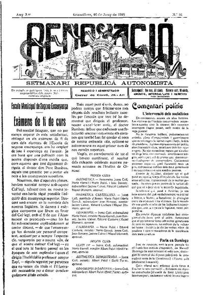 Renovació, 16/6/1918 [Issue]