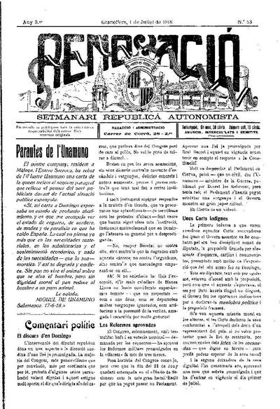 Renovació, 1/7/1918 [Issue]
