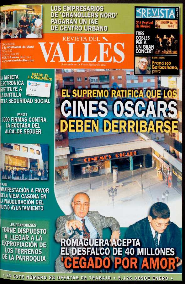 Revista del Vallès, 3/11/2000 [Ejemplar]