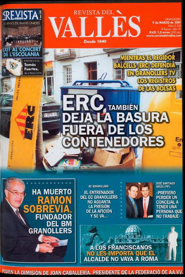 Revista del Vallès, 9/3/2001 [Ejemplar]