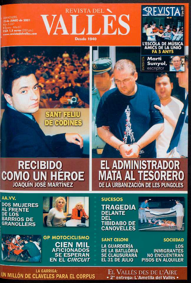 Revista del Vallès, 15/6/2001 [Ejemplar]